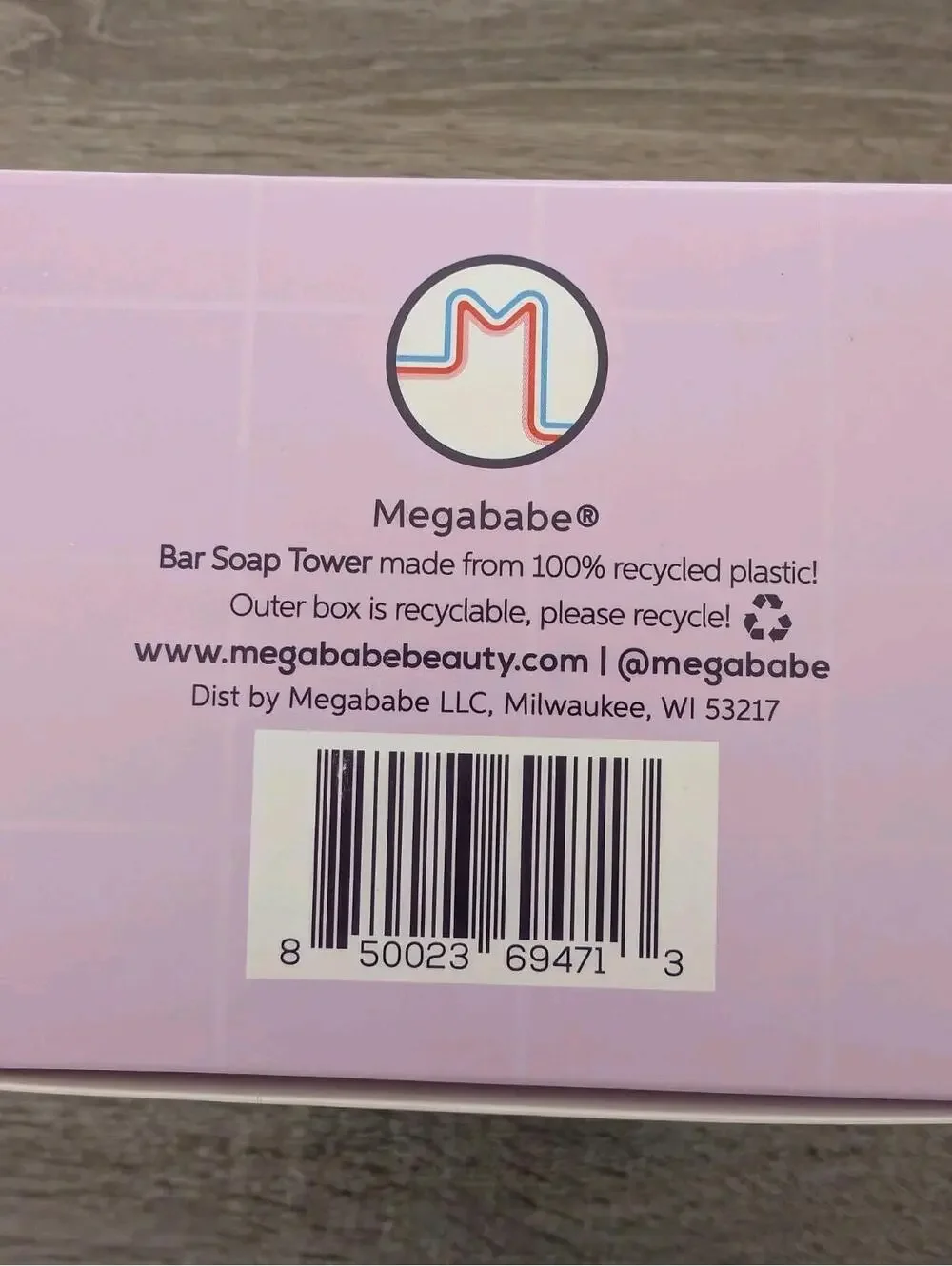NEW Megababe 4-Tier Bar Soap Tower | Holds 4 Bars | Suctions Self-Draining
